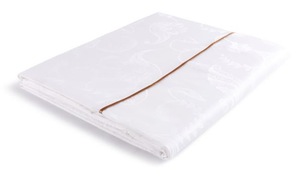 提花被套、單排豎向絲帶