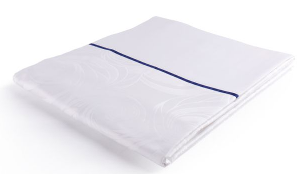 貢緞被套、單排橫向織帶